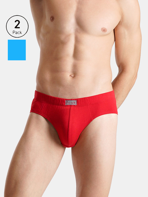 FCUK Play Preston, Men's Briefs Pack of 2