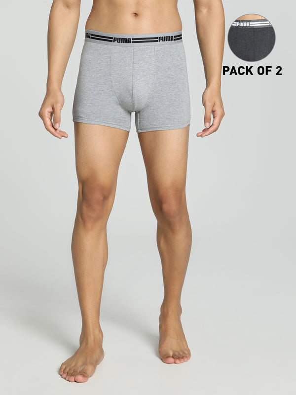 PUMA Men's Stretch Trunks-Pack of 2