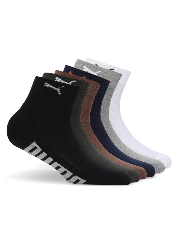 Half Terry Ankle-Length Unisex Socks Pack of 6